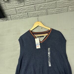 Tommy Hilfiger Men's Sweater Vest Blue
